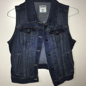 Blue jean vest